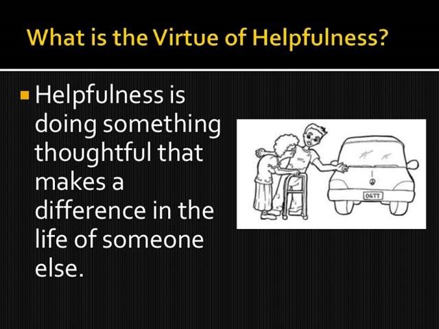 Helpfulness: Character Trait of the Week: SSLD
